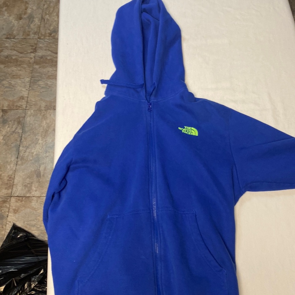 Men’s Blue North Face Zip-Up Hoodie